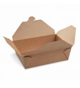 Food box (PAP/PE) nepromastitelný kraft `L` 195 x 138 mm 2000ml